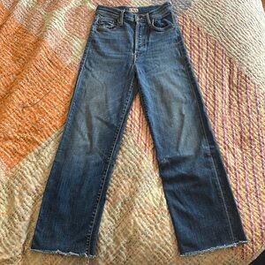 Mother Rambler ankle fray jeans